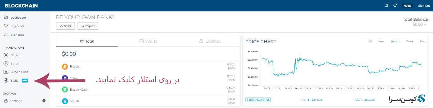 اضافه شدن استلار به کیف پول بلاک چین