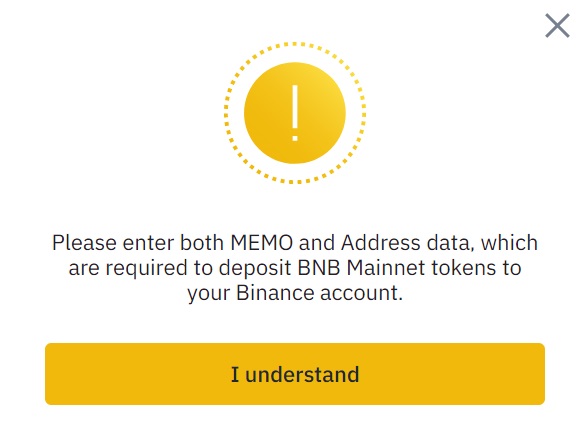   Binance Memo