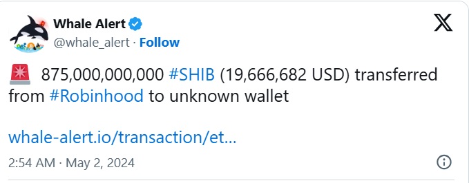انتقال توکن SHIB